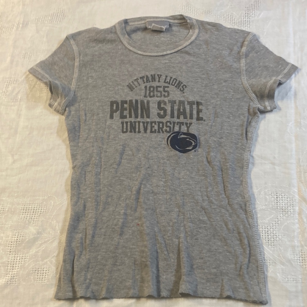 Gray Penn State University T-Shirt. Size Small.